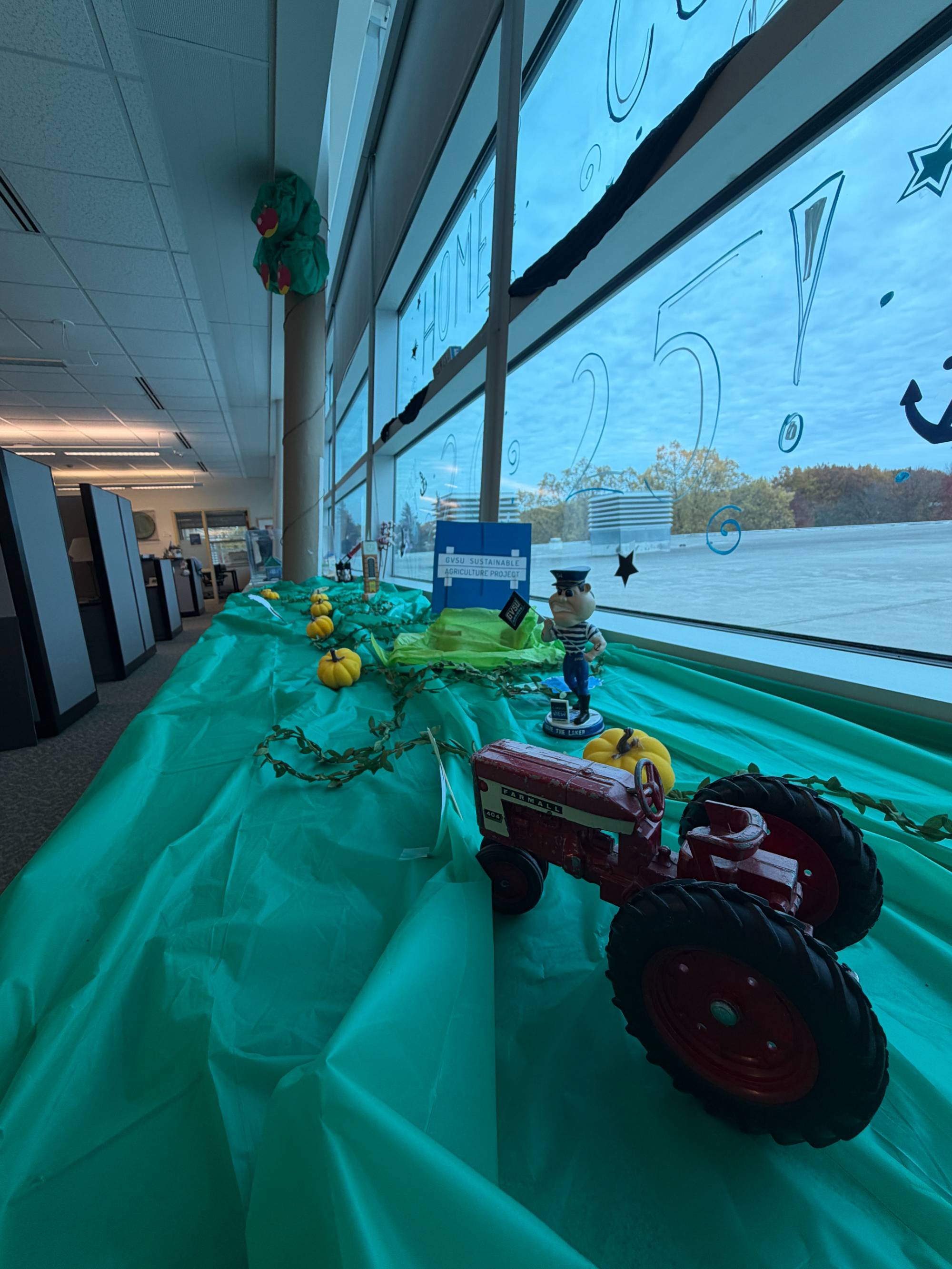 Brooks Homecoming decorations featuring the SAP farm